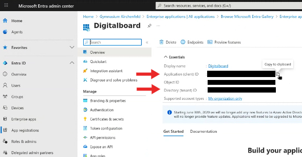 Application overview with IDs Step 5 — App details