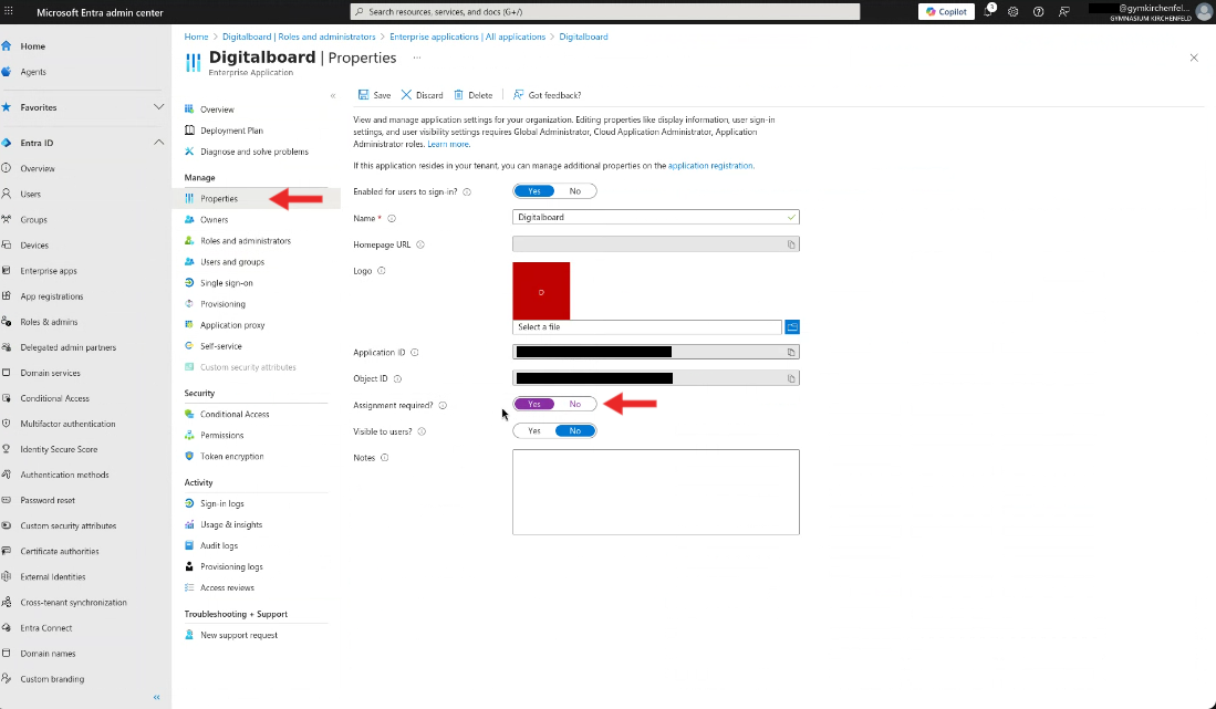 API permissions page Step 10 — API permissions page